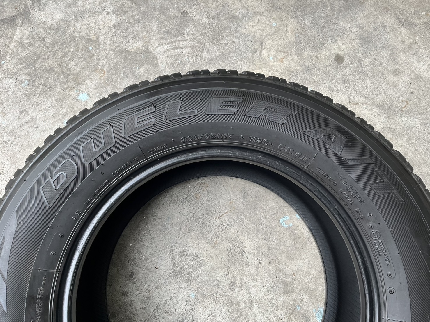 ✨ยาง 1 เส้น✨265-65-17 Bridgestone♨️ปี 21♨️💖สภาพสวย💖