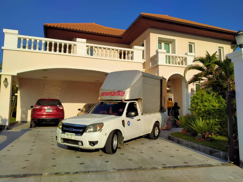 หินธรรมชาติ สีสวย White Cloudy + Silver Grey