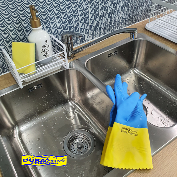 ถุงมือยาง ดูราเฟรช ชนิดเคลือบ 2 ชั้น