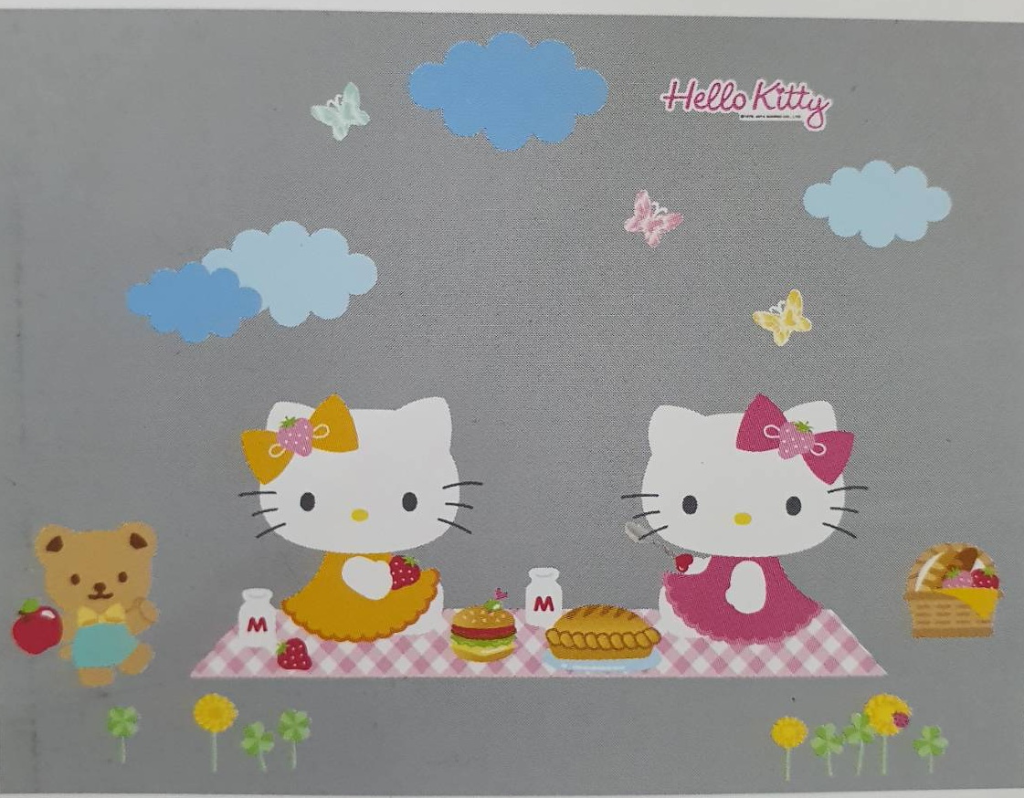 KS-58349 สติกเกอร์คิตตี้ปิคนิค Hello Kitty Picnic ขนาดแผ่น 50x70cm