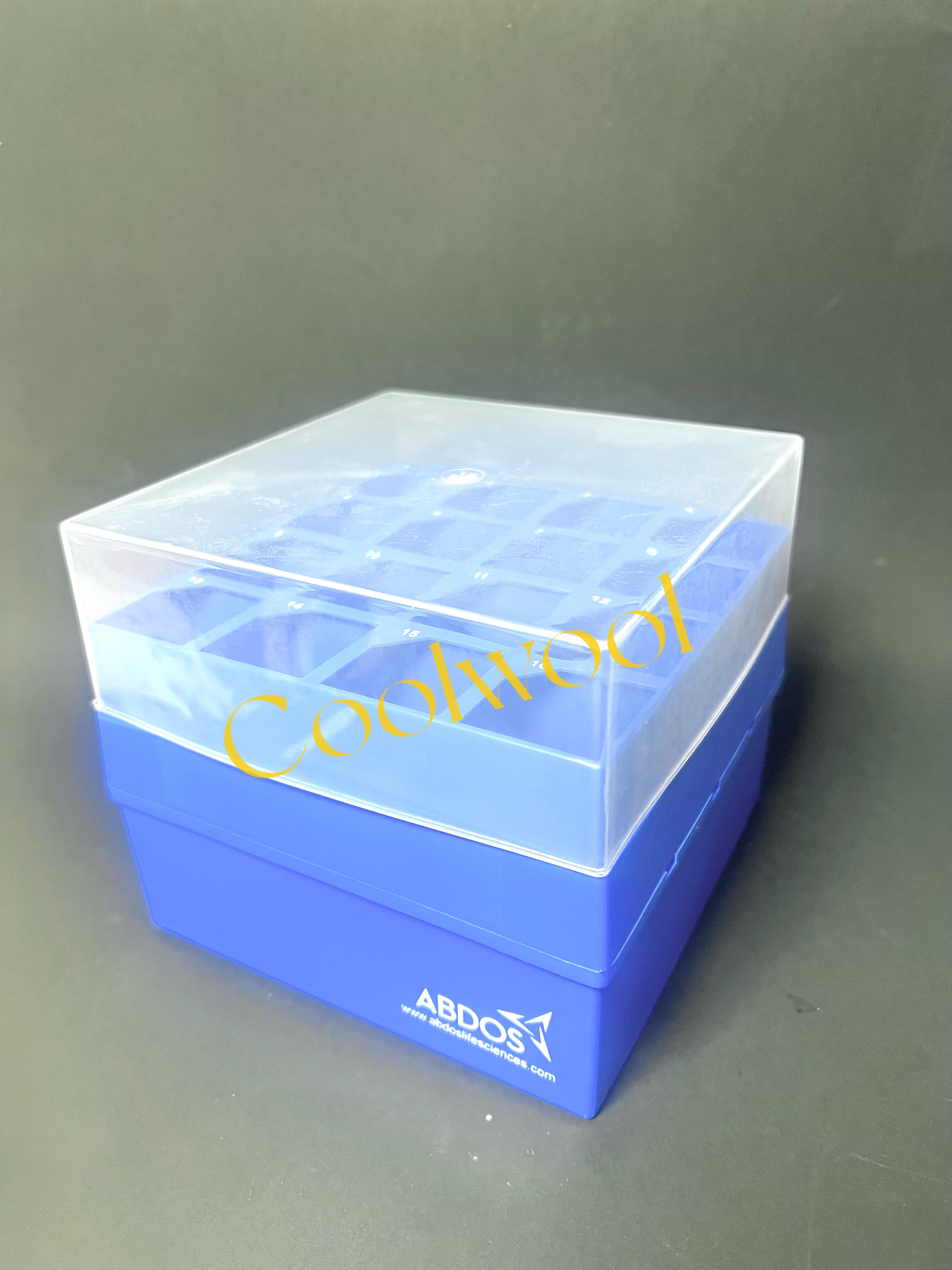 กล่องเก็บหลอดขนาด 50 ml ขนาด 16 ช่อง Centrifuge Tube Box, PP