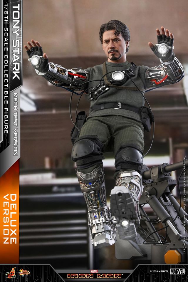 Hot Toys MMS582B 1/6 Iron Man - Tony Stark (Mech Test Version) (Deluxe Version) (Special Edition Bonus)