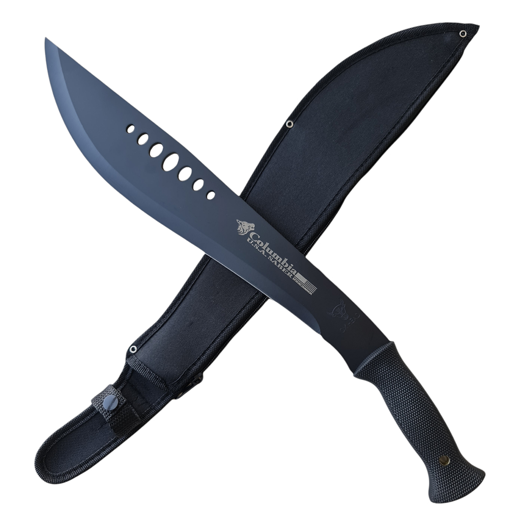 มีดเดินป่า มีดมาเชเต้ มีดใบตาย Columbia OX Head Machete ยาว 20 นิ้ว (51.5 ซม.) พร้อมซองไนล่อนสำหรับเก็บมีด