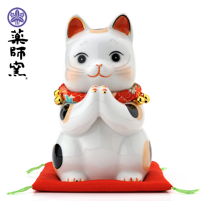 แมวคู่เรียกทรัพย์ Lucky Cat Ornament Store งานกระเบื้องญี่ปุ่น