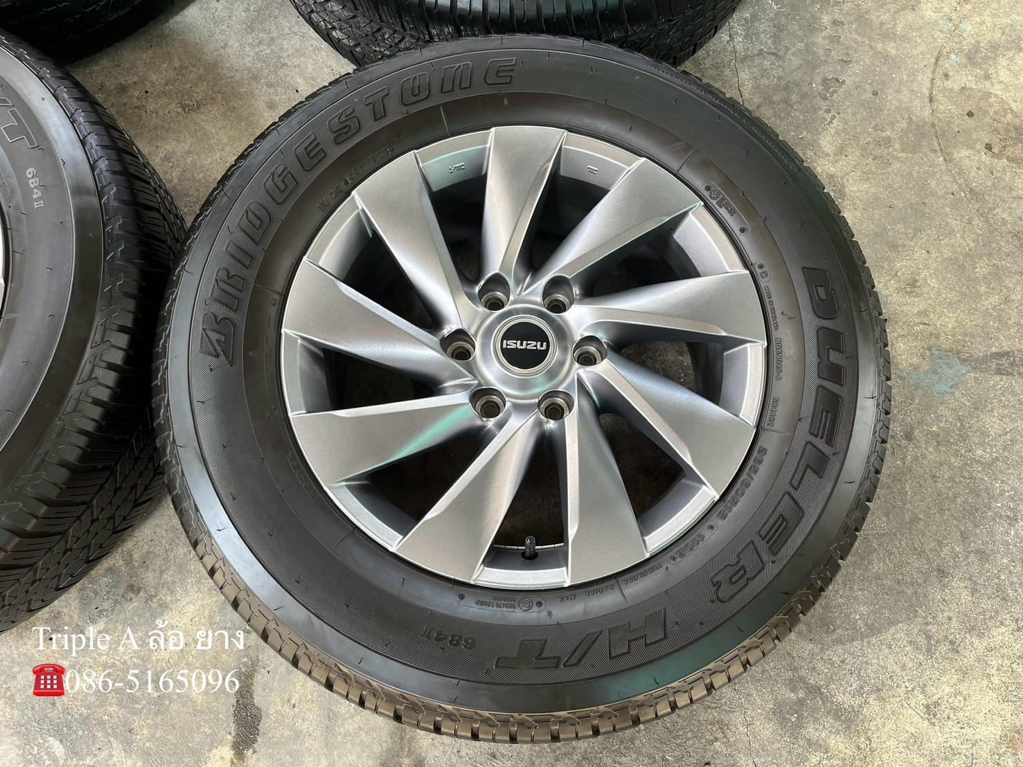 ✨ล้อแม็กป้ายแดง✨ISUZU MU-X ขอบ 18 พร้อมยาง 265-60-18 Bridgestone🌟ปี 23🌟
