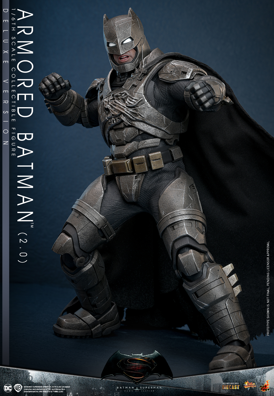 Hot Toys MMS743D63 Batman v Superman: Dawn of Justice - Armored Batman (2.0) [Deluxe Version]