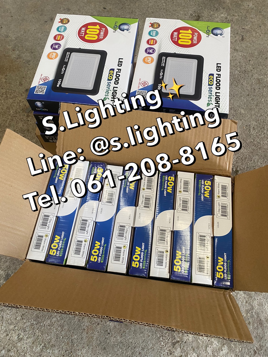 สปอร์ตไลท์ LED Flood Light Eco 100w แสงขาว