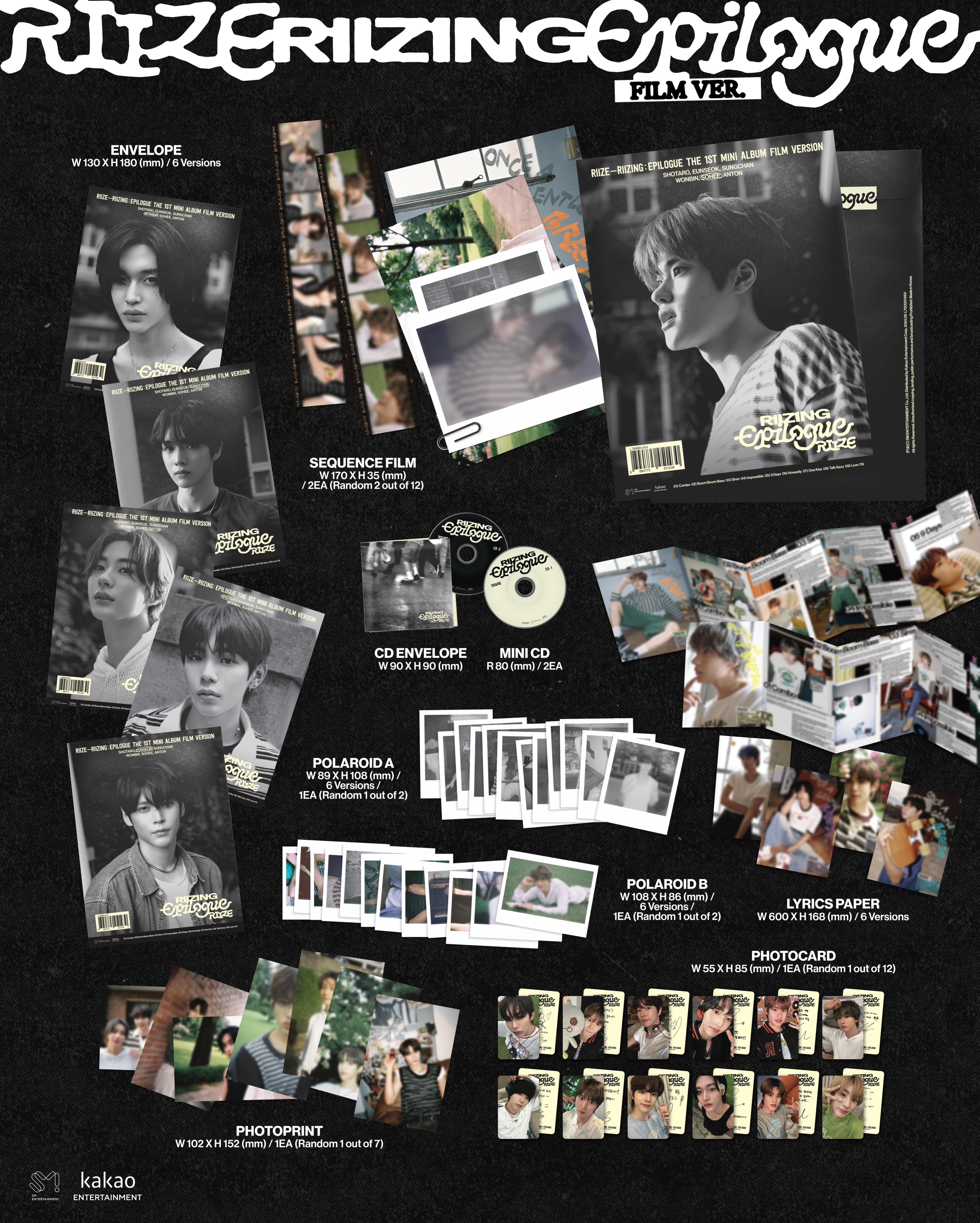 [รับกด+นำเข้าสินค้า] RIIZE - 1ST MINI ALBUM RIIZING : Epilogue