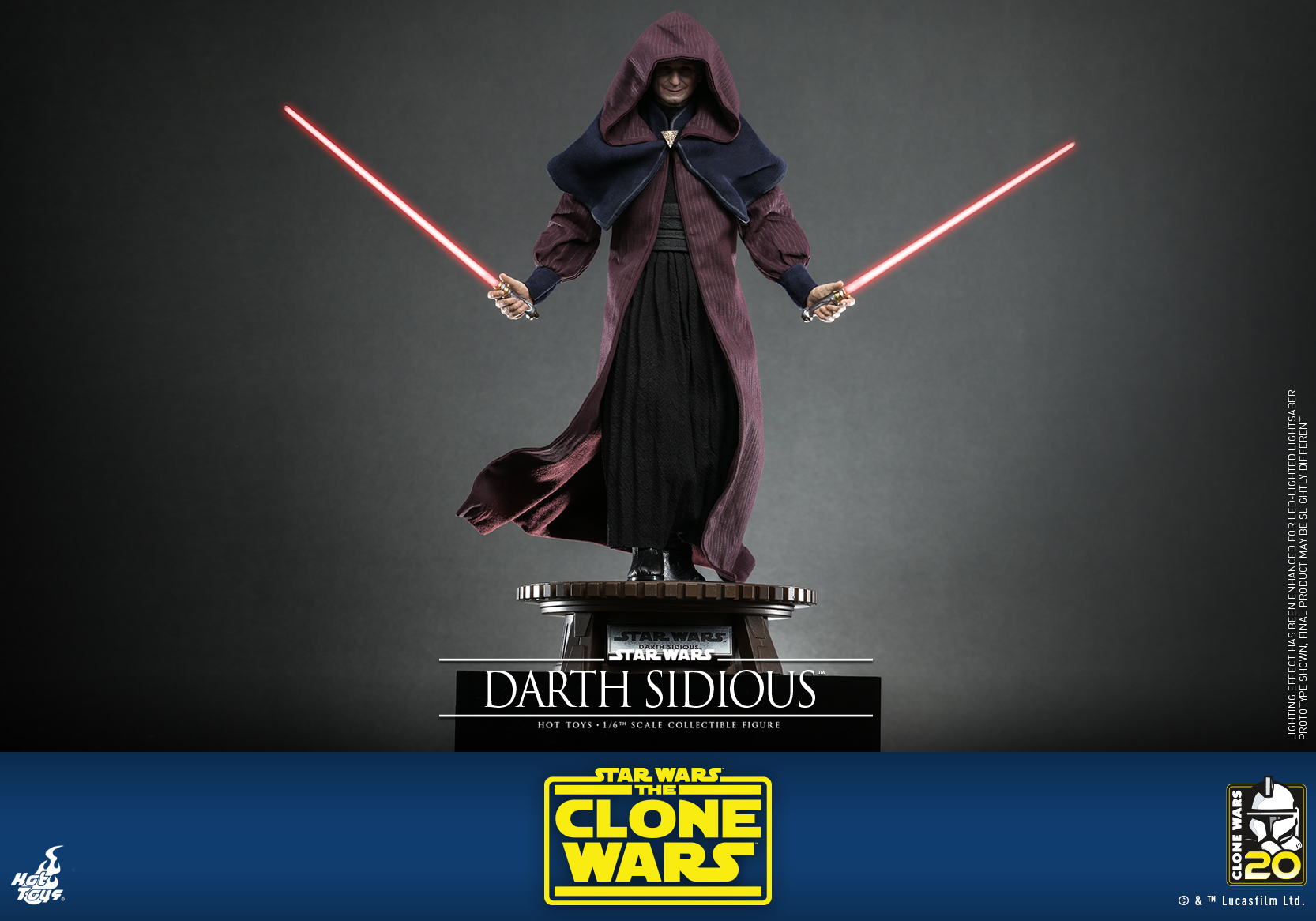Hot Toys TMS102 1/6 Star Wars: The Clone Wars™ - Darth Sidious™