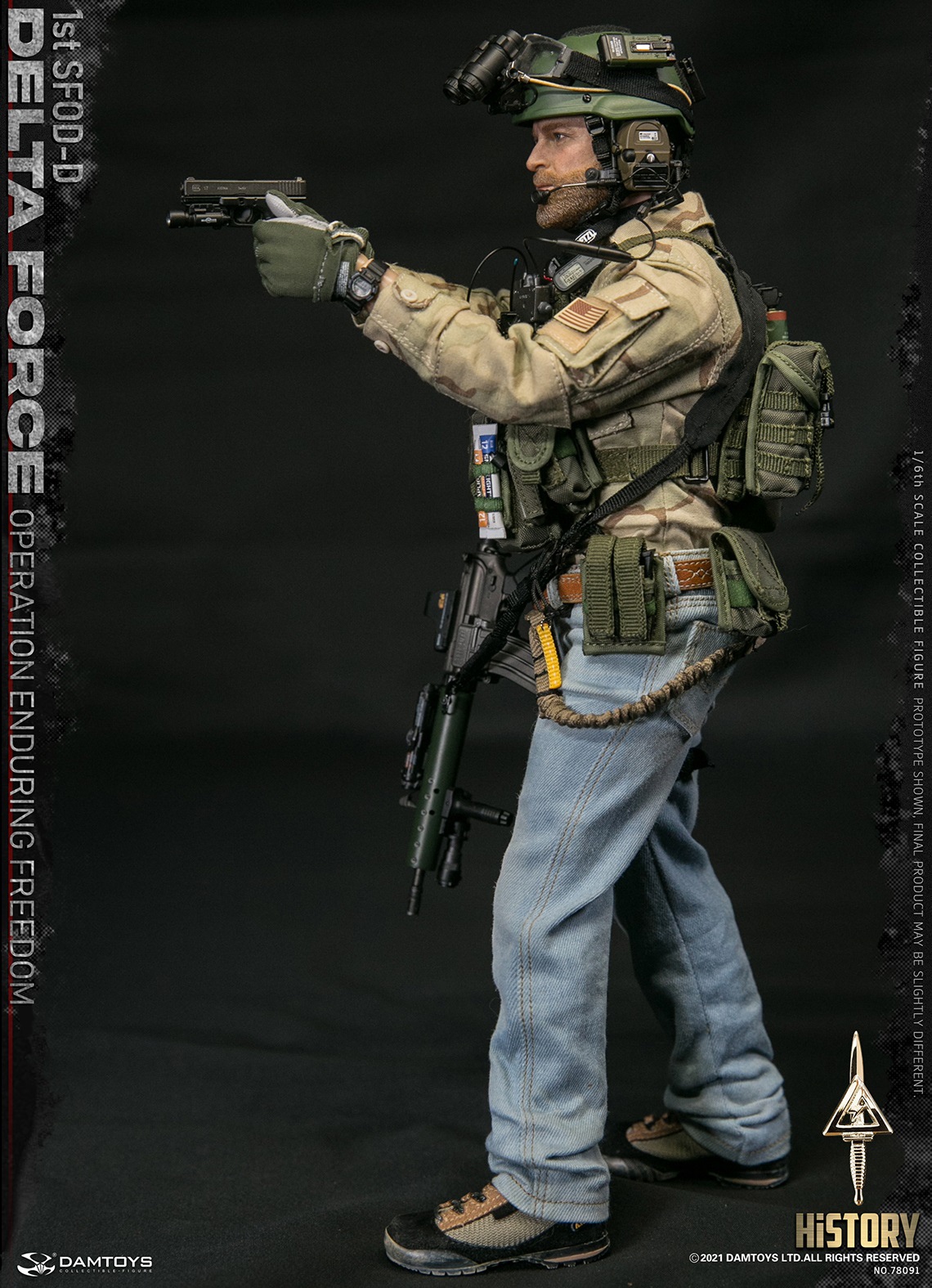 DAMTOYS 78091 1/6 1st SFOD-D OPERATION ENDURING FREEDOM DELTA FORCE