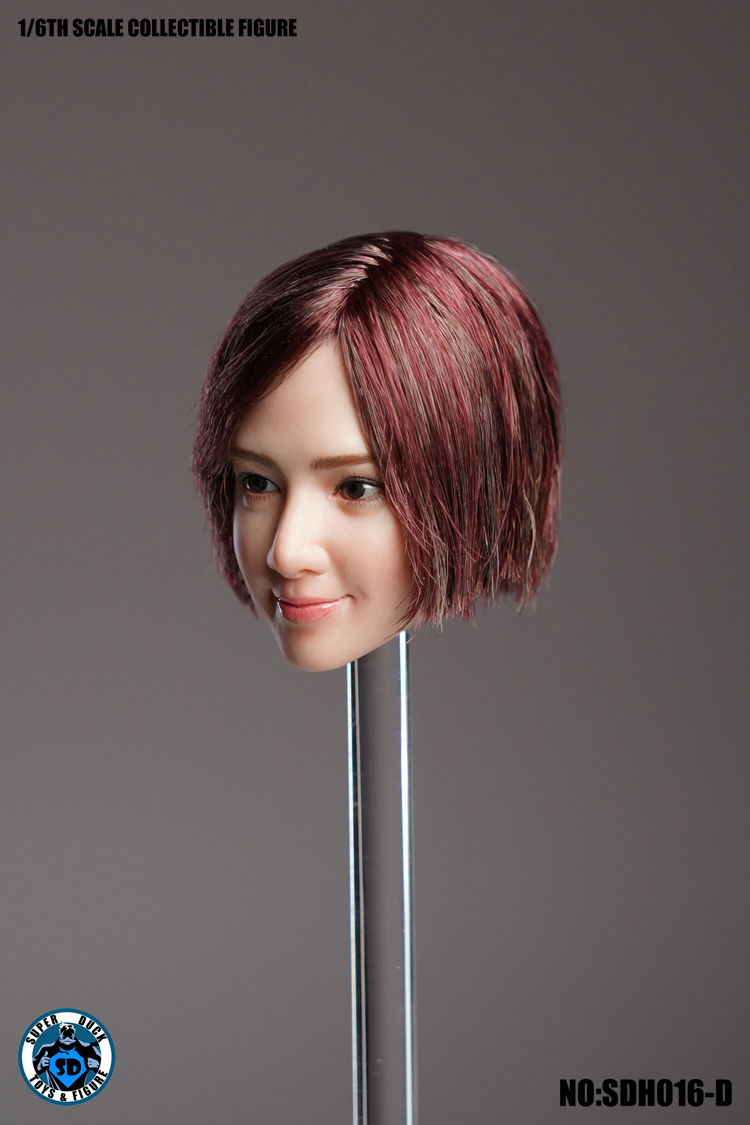 SUPER DUCK SDH016-D Short Red Hair Female Headsculpt