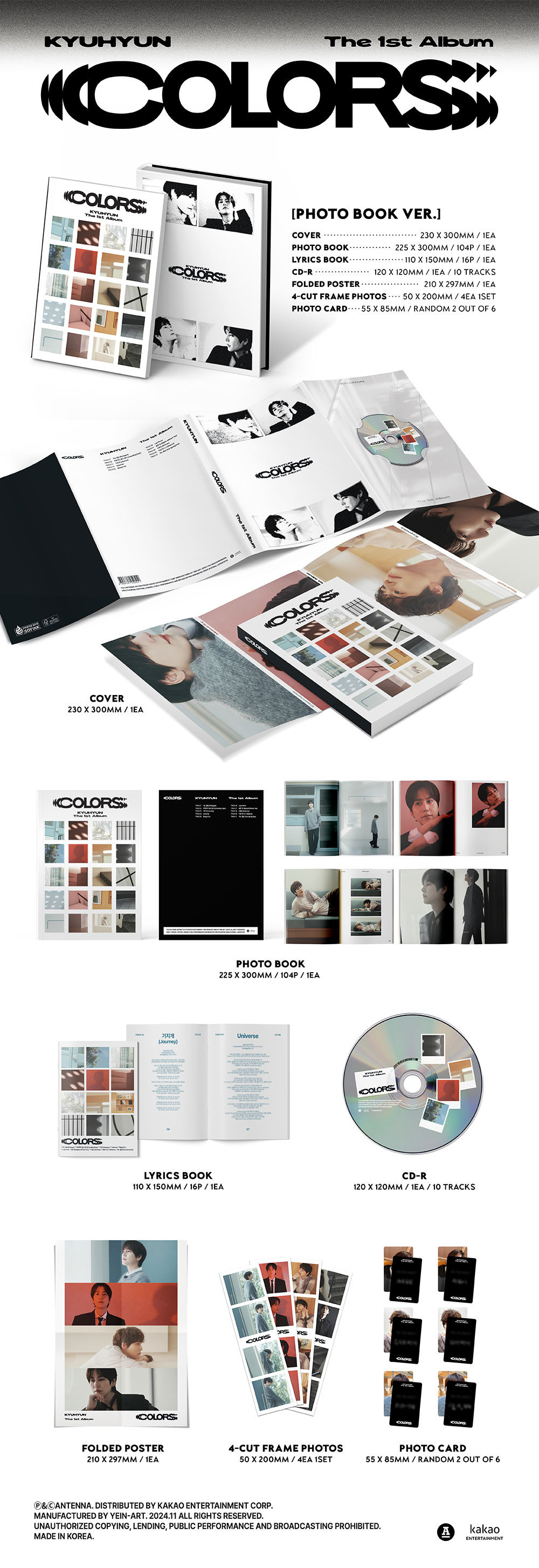 [รับกด+นำเข้าสินค้า] Kyuhyun - Regular Album COLORS