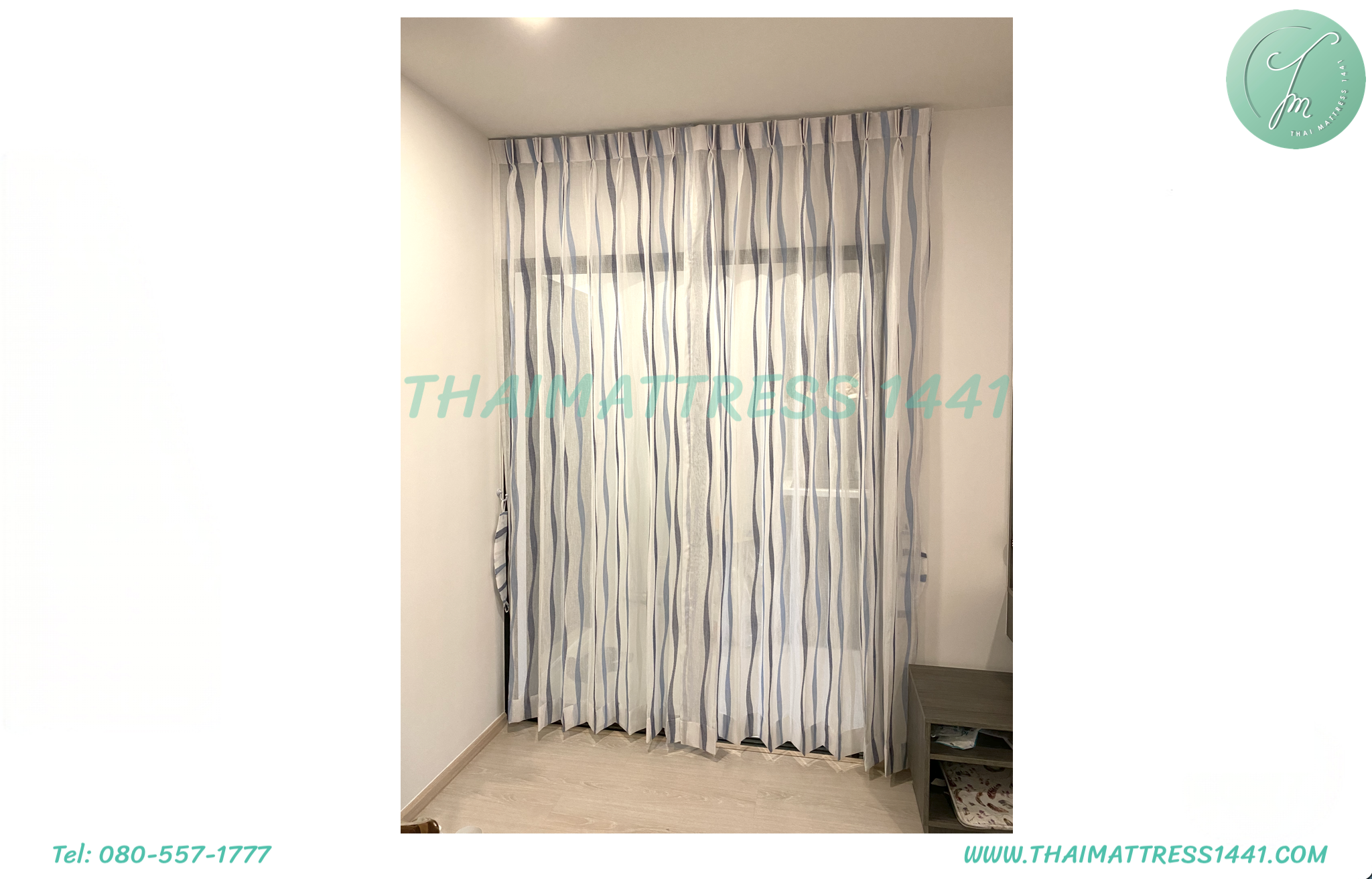 ผ้าม่านโปร่ง สั่งตัดตามขนาด เลือกลายผ้าได้ : Sheer curtain