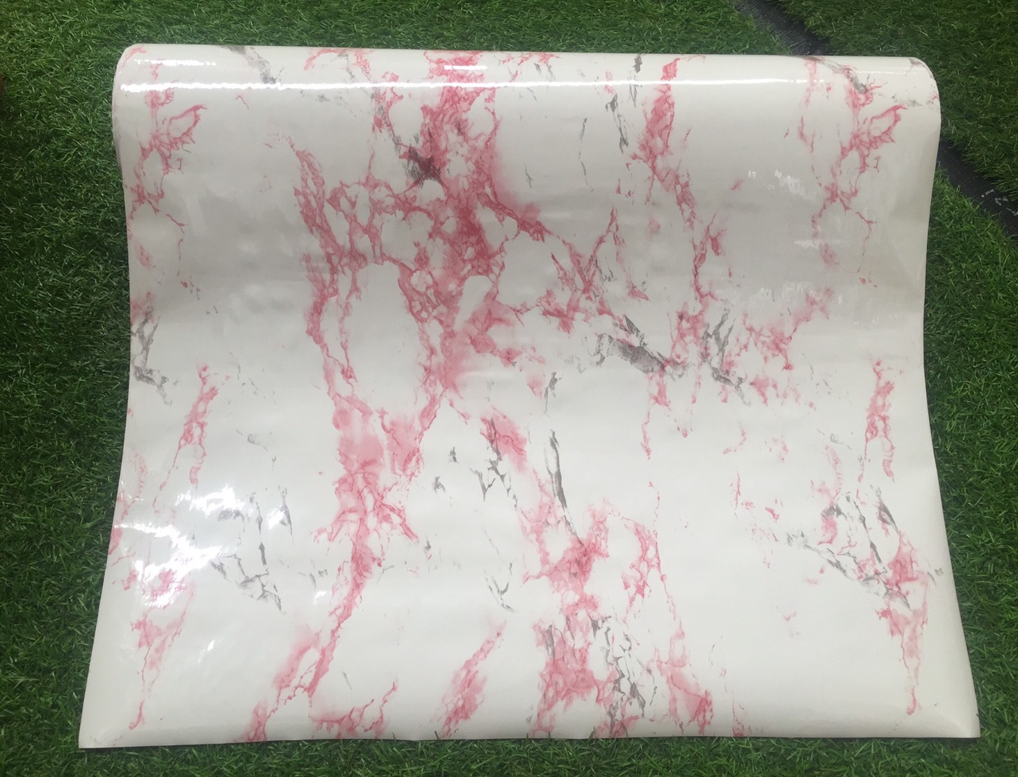 lala wall วอลเปเปอร์ลายหินอ่อน ชมพูหินอ่อน 0.60CM*1M