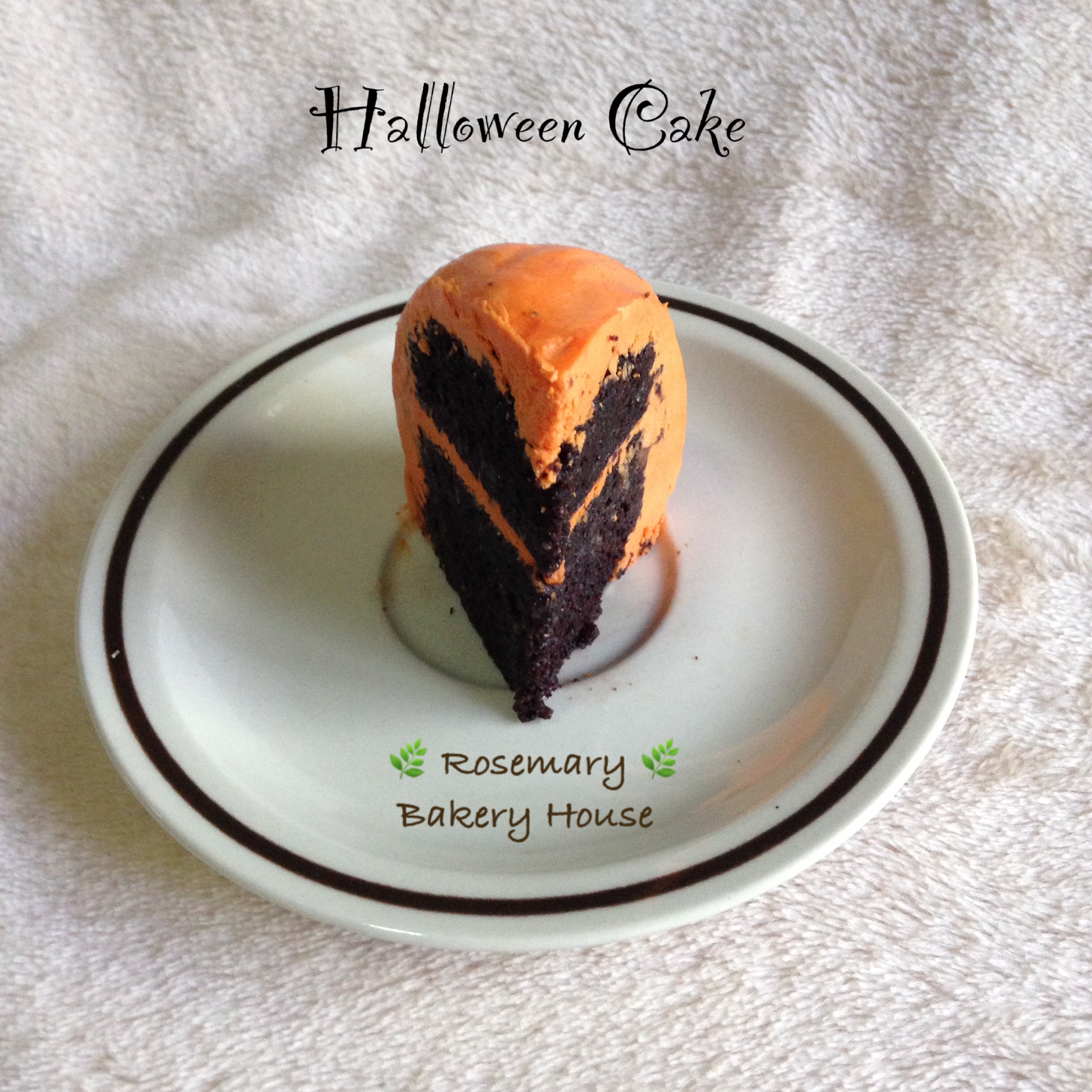 เค้กเค้กฮาโลวีน 2019 (ขนาด 1/2 ปอนด์) 2 ชั้น / Halloween Cake (1/2 Pound) 2 Layers