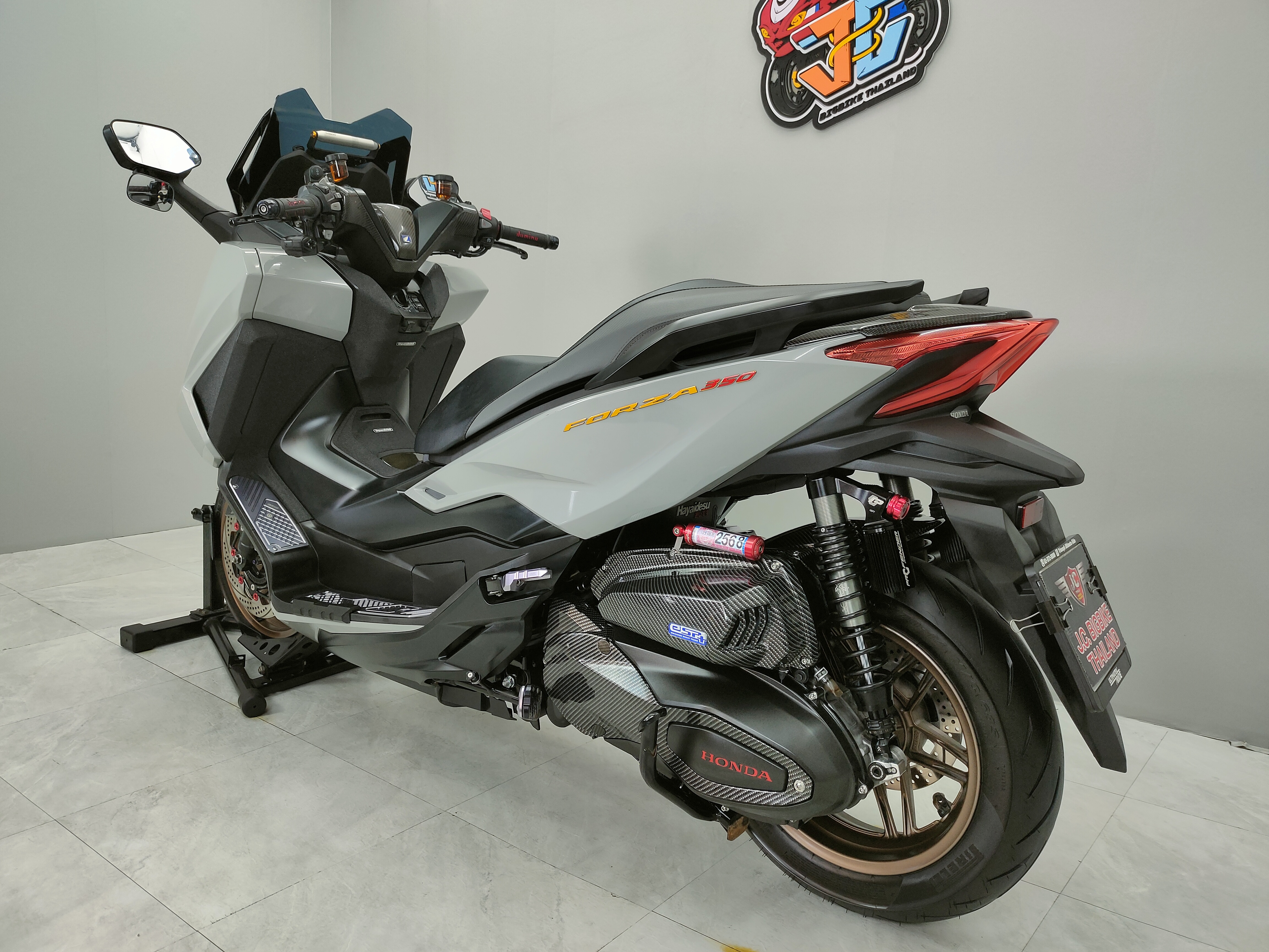 ทรงลุงพร้อมรับเด็ก 🤗 Honda FORZA 350 RoadSync ปี2023 แท้ ของแต่ง5หมื่น+‼️