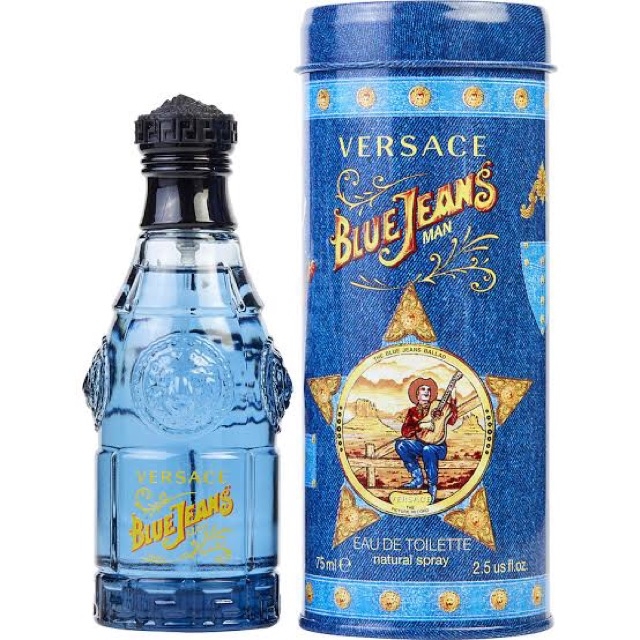 (แท้100%) Versace blue jeans 75ml กล่องขาย per9