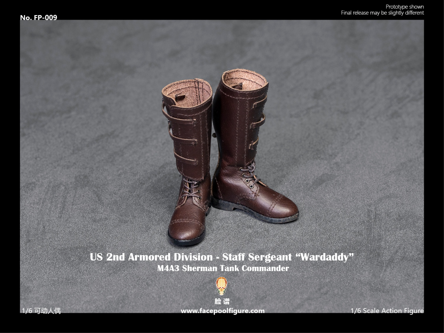 Facepoolfigure FP-009B 1/6 US 2nd Armored Division - Staff Sergeant "Wardaddy" (Special Edition)