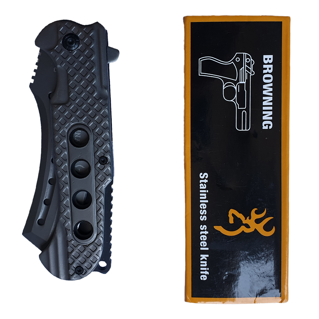 มีดพับ BROWNING 363 ขนาด 8.9 นิ้ว (22.5 ซม.) สี Titanium