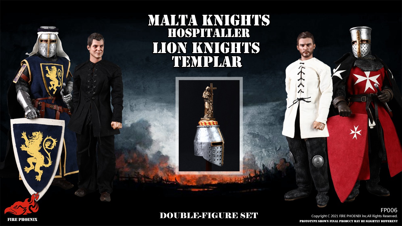 FIRE PHOENIX FP006 1/6 MALTA KNIGHTS HOSPITALLER & LION KNIGHTS TEMPLAR (DOUBLE FIGURE SET)