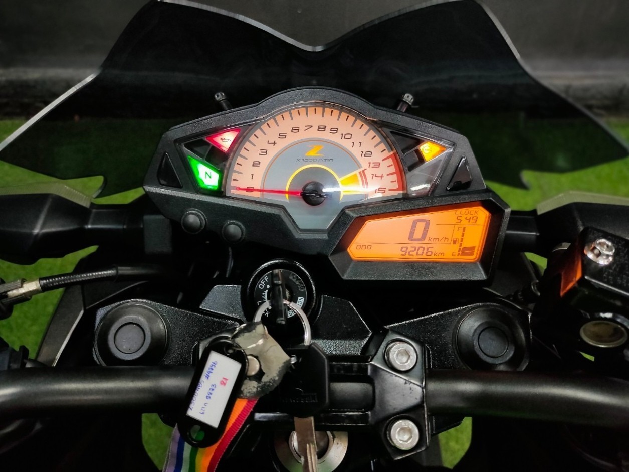 💥ไม่ต้องดาวน์+ไม่ต้องค้ำ...ผ่อนเบาๆ💥 รถบ้านแท้ใช้งานน้อย Kawazaki Z300abs จดปี 2017 ไมล์9พันสวยๆใสๆ