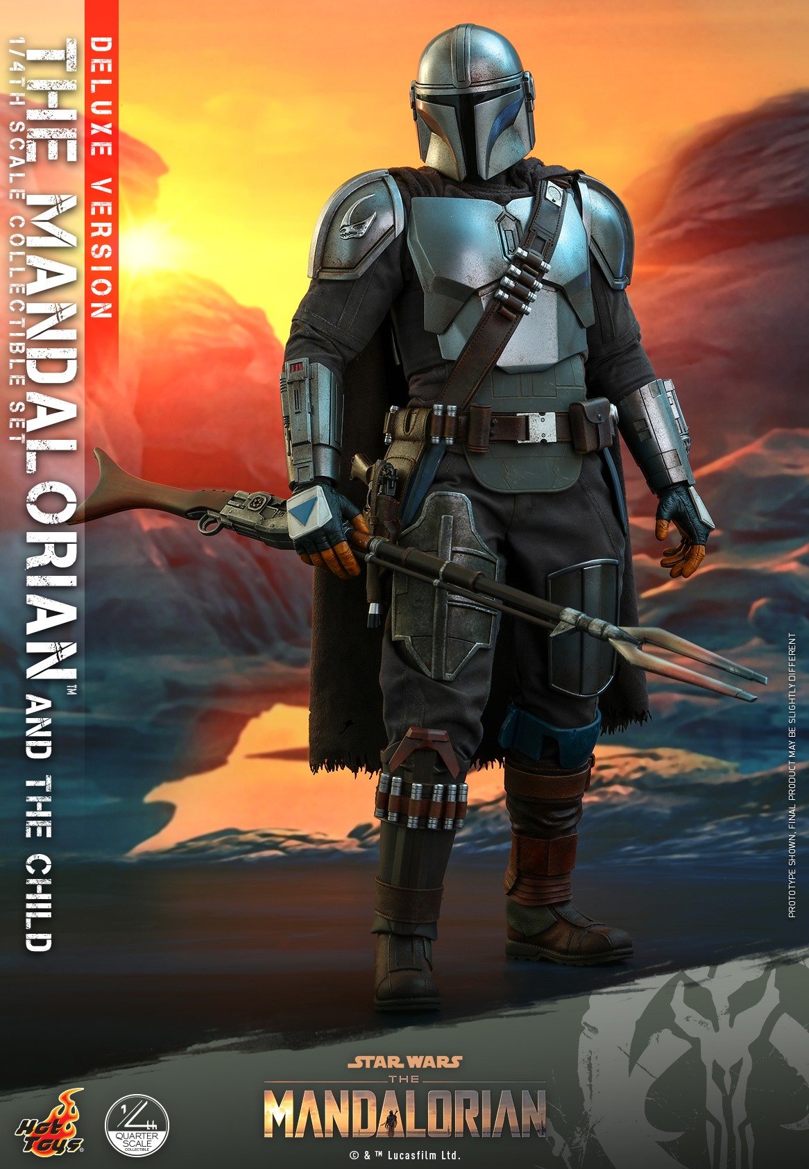Hot Toys QS017 1/4 Star Wars™ The Mandalorian™ - The Mandalorian & The Child (Deluxe Version)