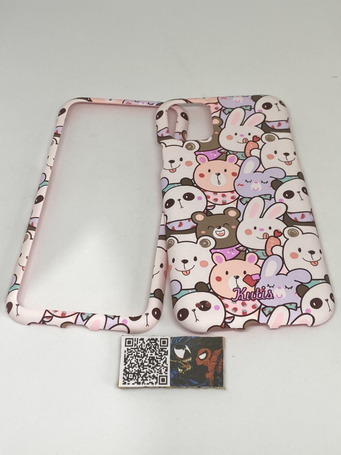 เคสคูทิส(Kutis)เคสไอโฟน11G(ลายกระต่ายกับหมี)มาใหม่ เคสประกบหน้า-หลัง เคสเรืองแสง เคสลายวินเทจ ร้านSuperhero Klongthom
