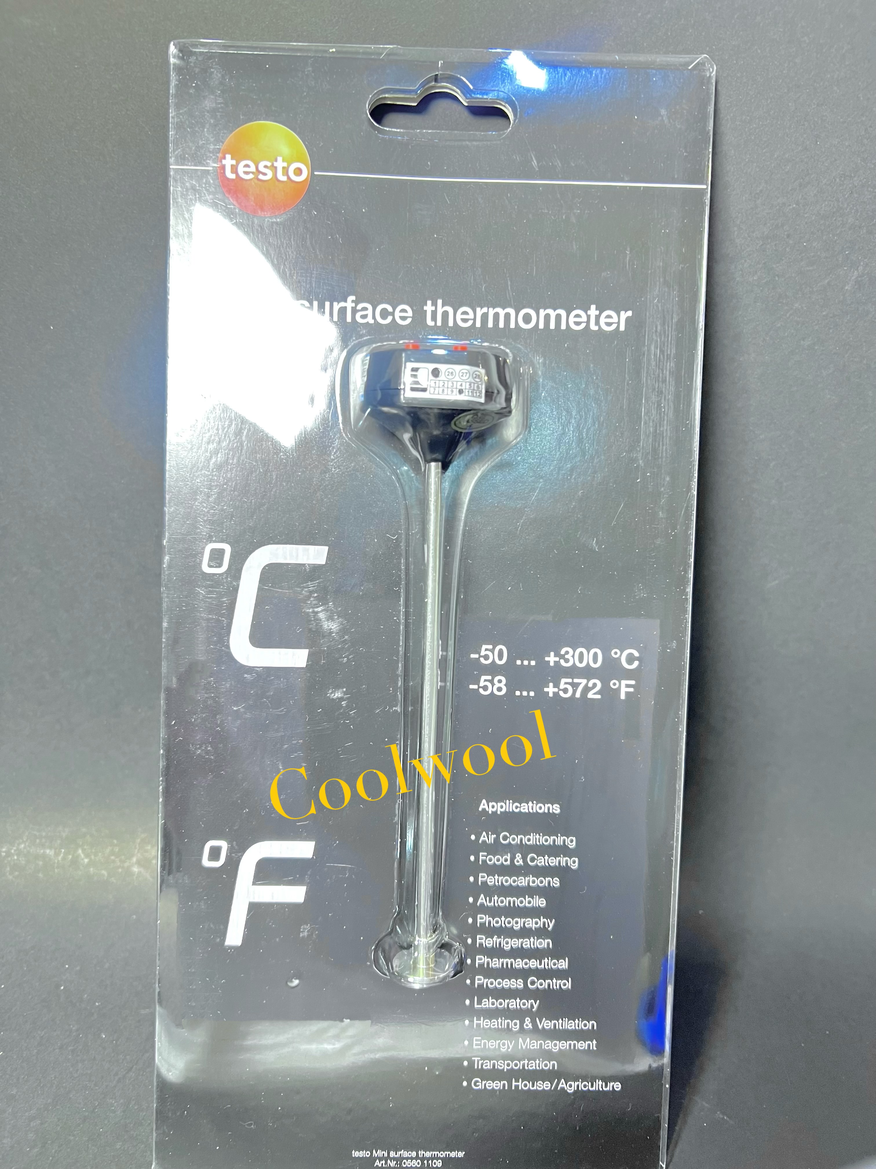 ดิจิตอลเทอร์โมมิเตอร์วัดพื้นผิว Mini surface thermometer Max +300 °C