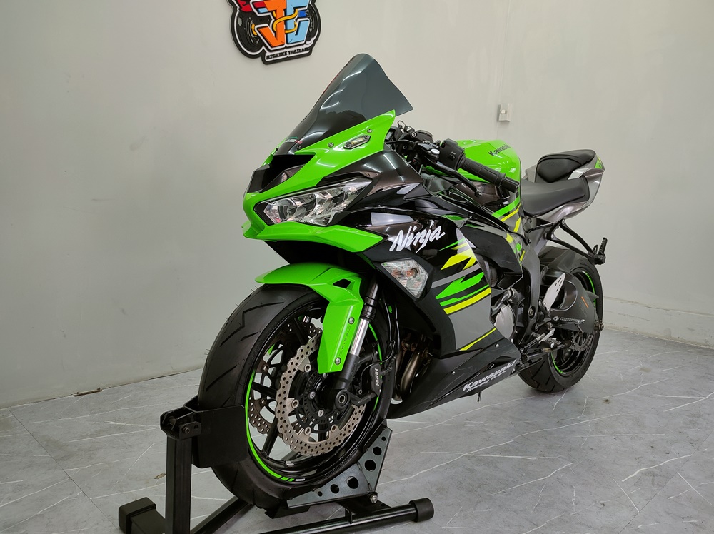 ขอแค่เครดิตปกติ...จัดไปใช้เงิน ⭕ บาท‼️ KAWASAKI ZX6R รถบ้านมือเดียว จดปี2020 ยางใหม่พร้อมใช้