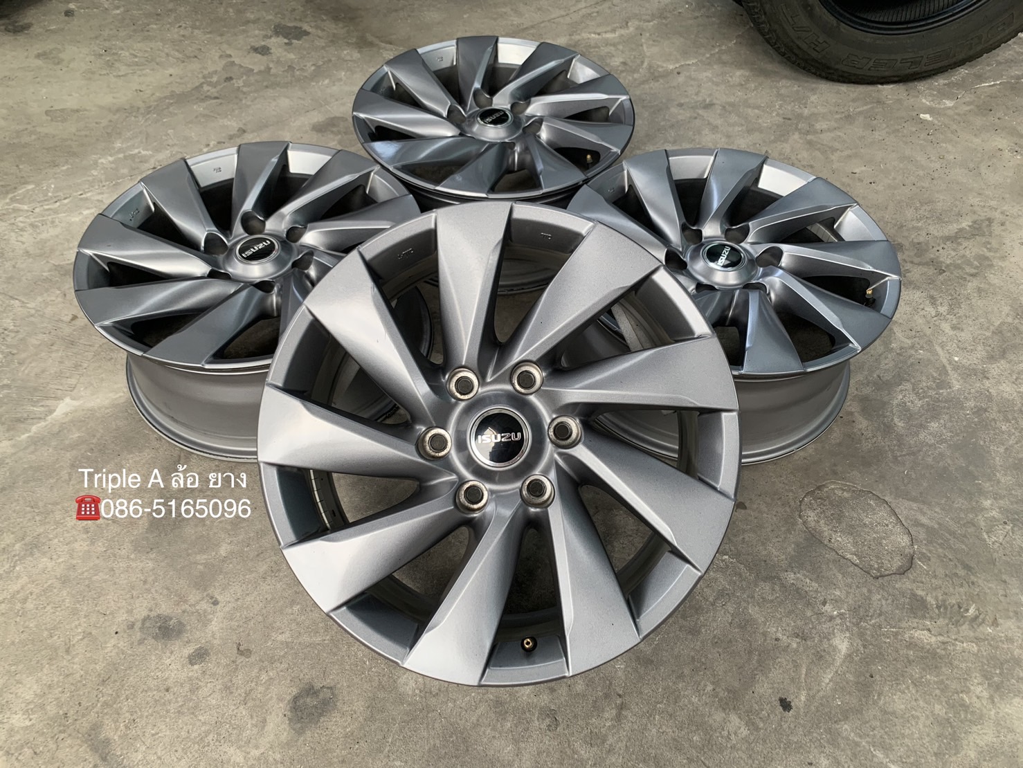 ✨ล้อแม็ก✨ISUZU MU-X รุ่นใหม่ ขอบ 18 สีเทา