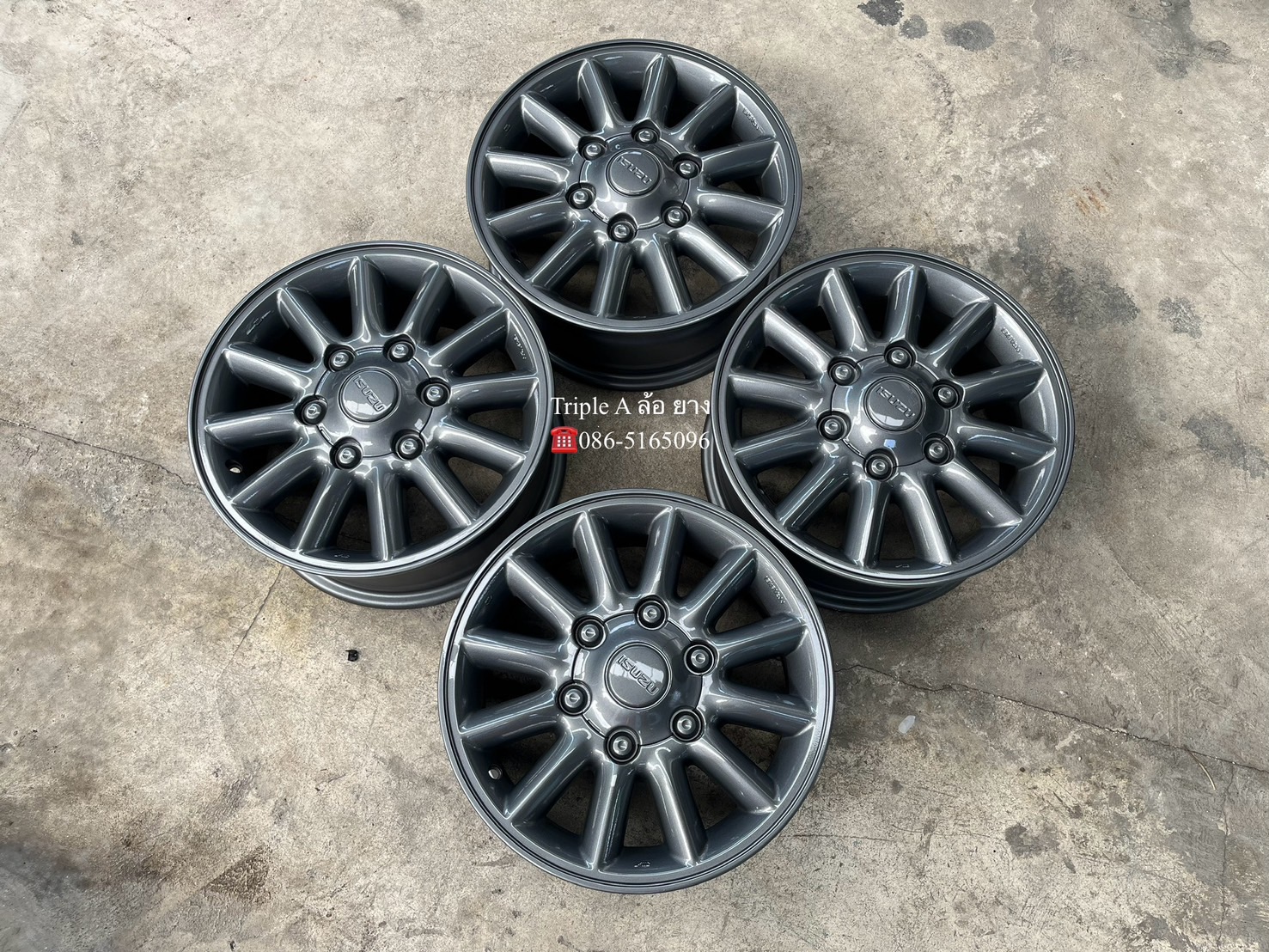 ✨ล้อแม็ก✨6รู139✨ISUZU D-Max ขอบ 15 สีเทากัน💖สวยกริ๊บ💖