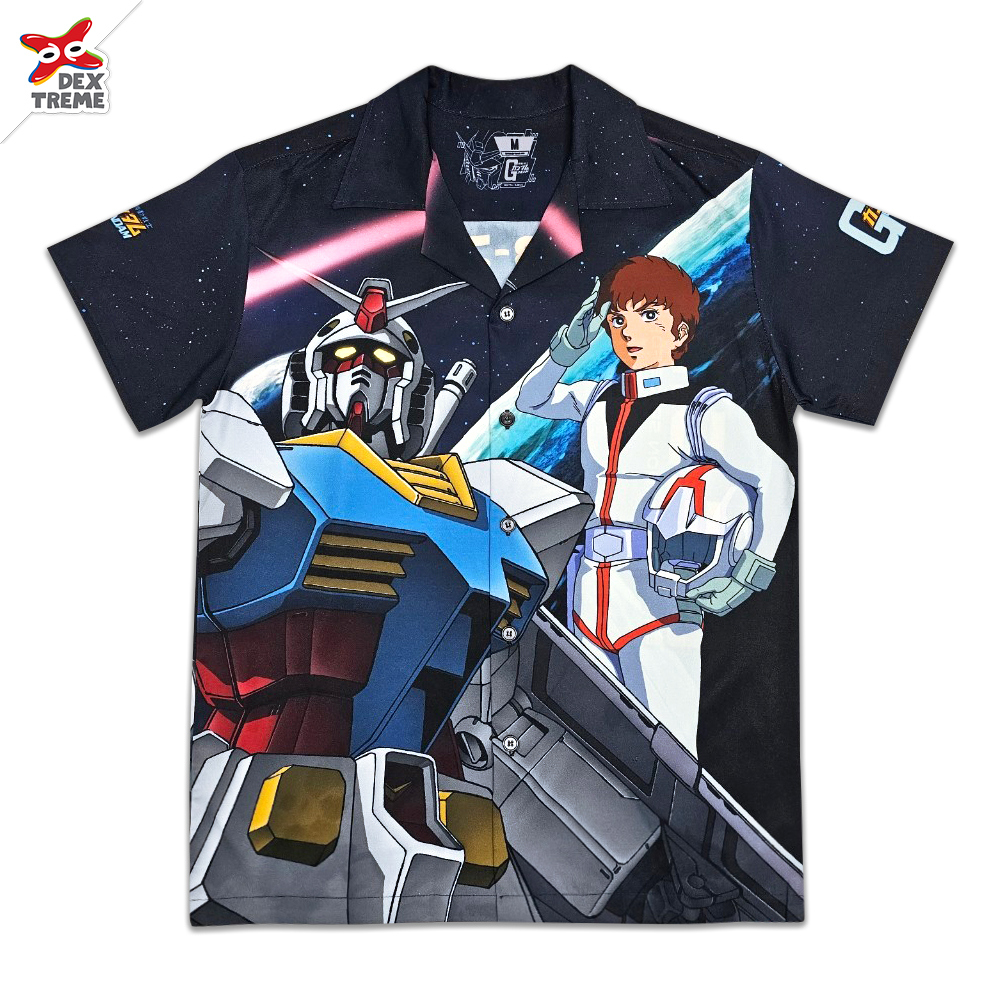 เสื้อฮาวาย Mobile Suit GUNDAM Hawaii shirt RX-78-2