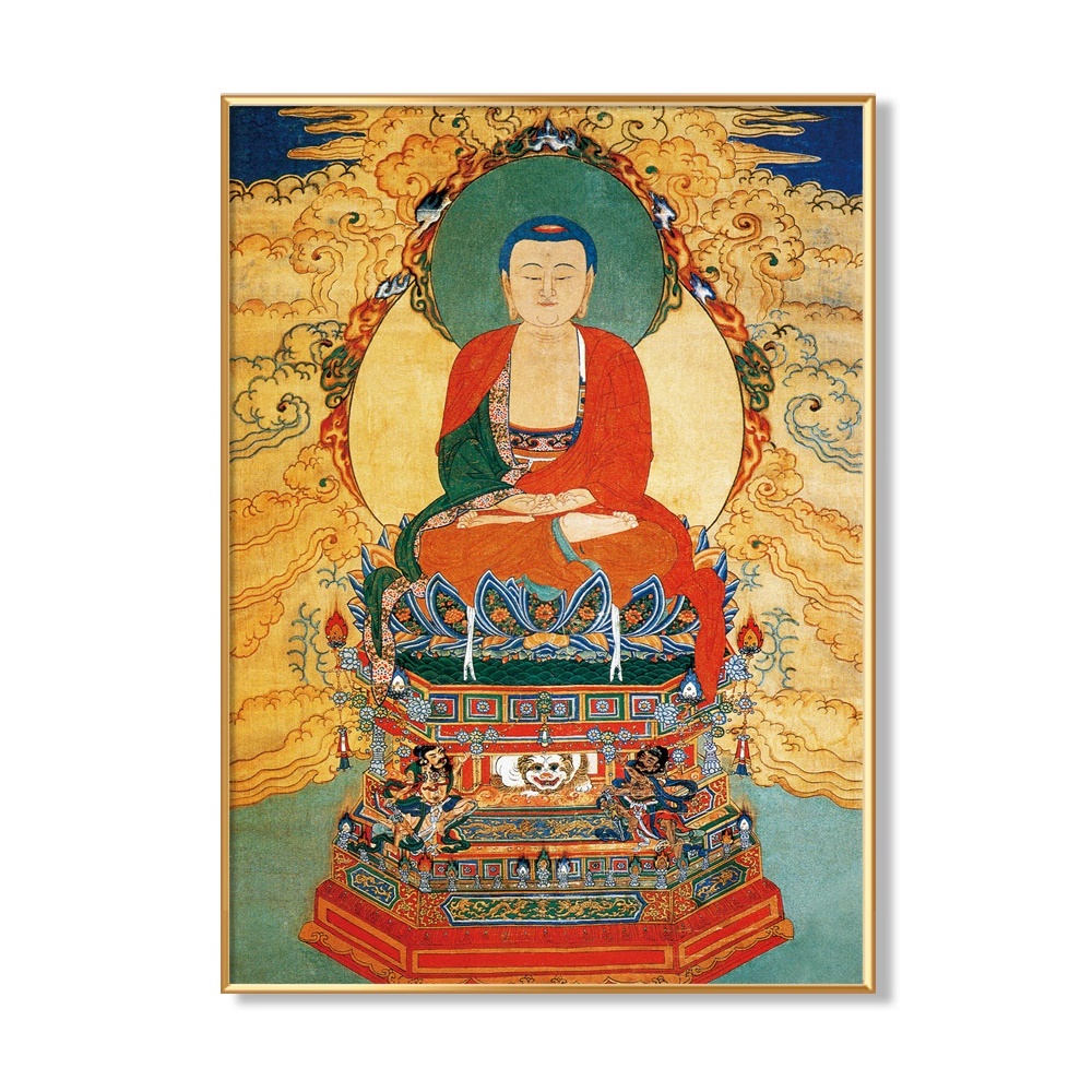 #ภาพวาดทังก้า(Thangka)ภาพวาดทิเบต ทังก้า มันดาลา พุทธศิลป์ชั้นสูง