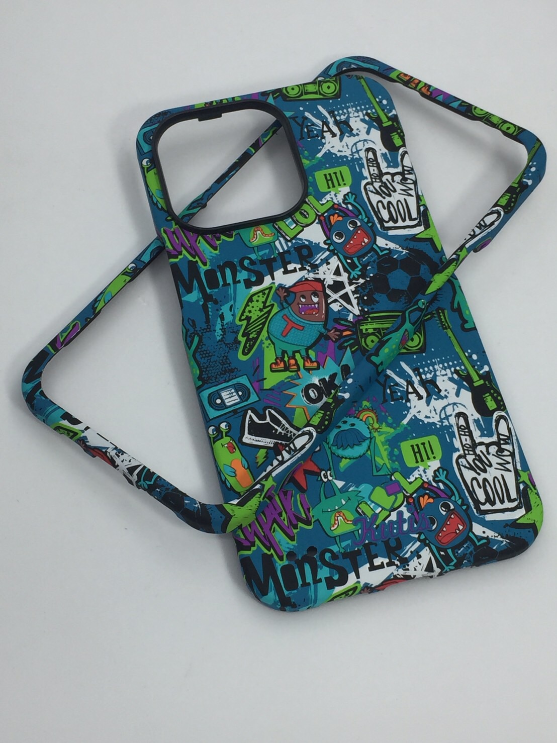 เคสคูทิส(Kutis)เคสไอโฟน13PRO(ลายMonster)มาใหม่ เคสประกบหน้า-หลัง เคสเรืองแสง เคสลายวินเทจ ร้านSuperhero Klongthom