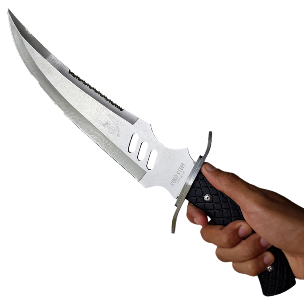มีดใบตาย มีดทรงเปอร์เซีย COLD STEEL Conqueror ขนาด 16.1 นิ้ว (41 ซม.) พร้อมซองไนล่อนร้อยเข็มขัดสำหรับเก็บมีด