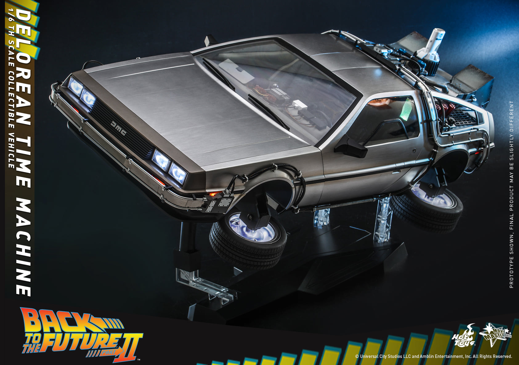 Hot Toys MMS636 1/6 Back to the Future II - DeLorean Time Machine