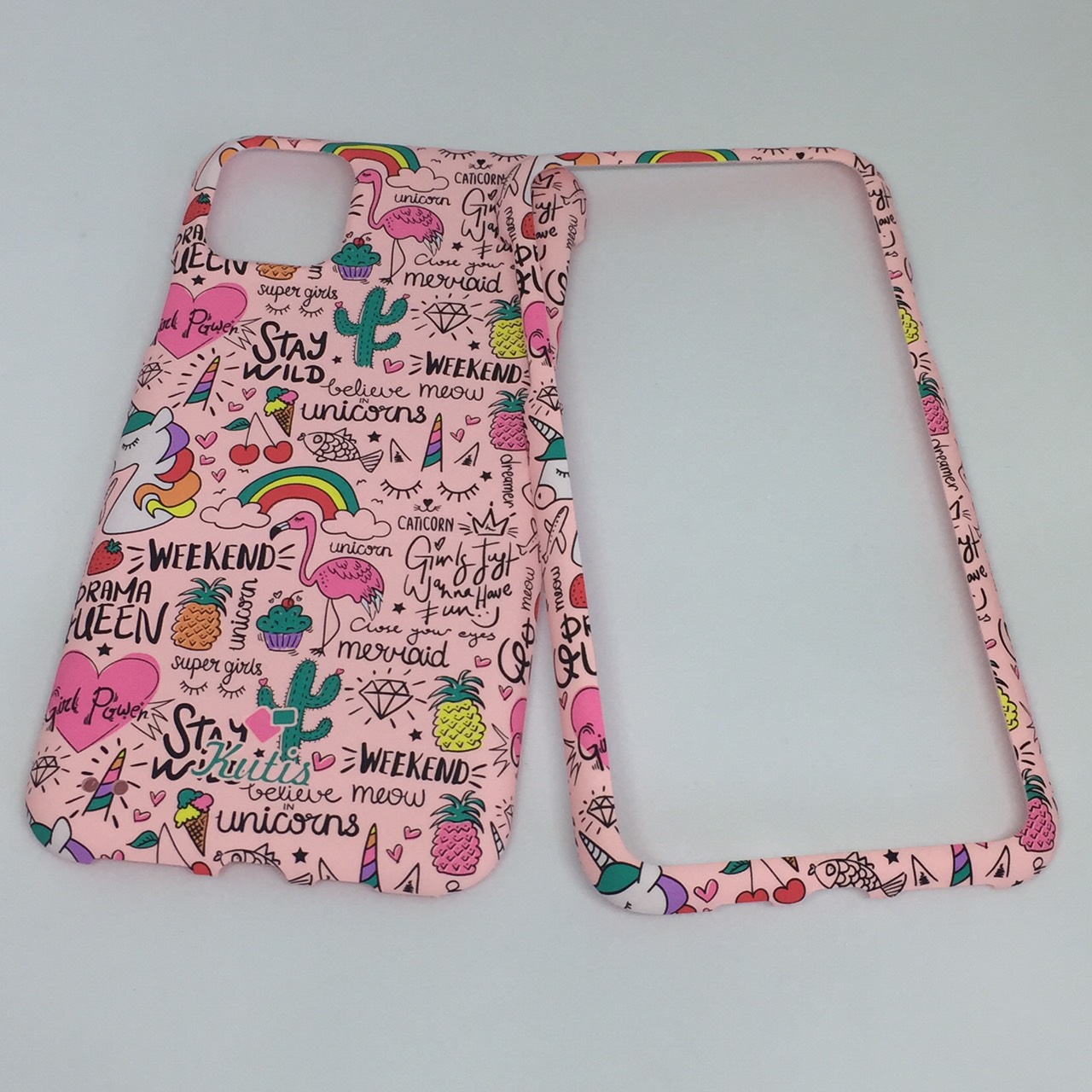 เคสคูทิสKutisไอโฟน11Max(ลายฟลามิงโก้ผอม)มาใหม่ เคสประกบหน้า-หลัง เคสเรืองแสง เคสลายวินเทจ ร้านSuperhero KLongthom