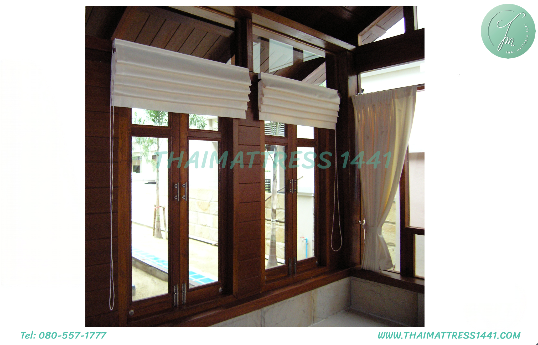 ผ้าม่านพับกันแสงแดด & UV : Roman Blind