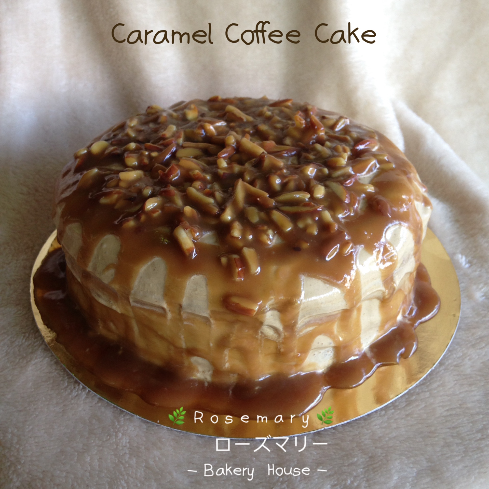 คาราเมลคอฟฟี่เค้ก (ขนาด 3 ปอนด์) / Coffee Caramel Cake (3 Pound / 8'' x 8") 3 ชั้น