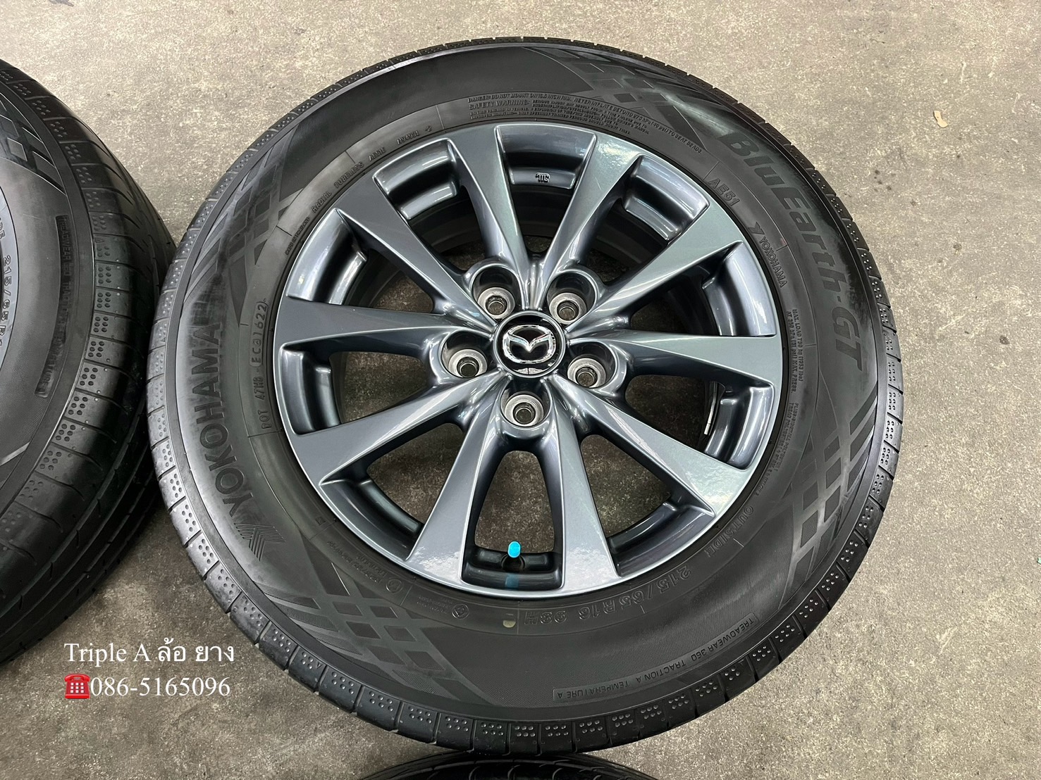 ✨ล้อแม็ก 5รู114✨Mazda CX-30 รุ่นใหม่ล่าสุด ขอบ 16 พร้อมยาง 215-65-16 Yokohama💥ปี 22💥