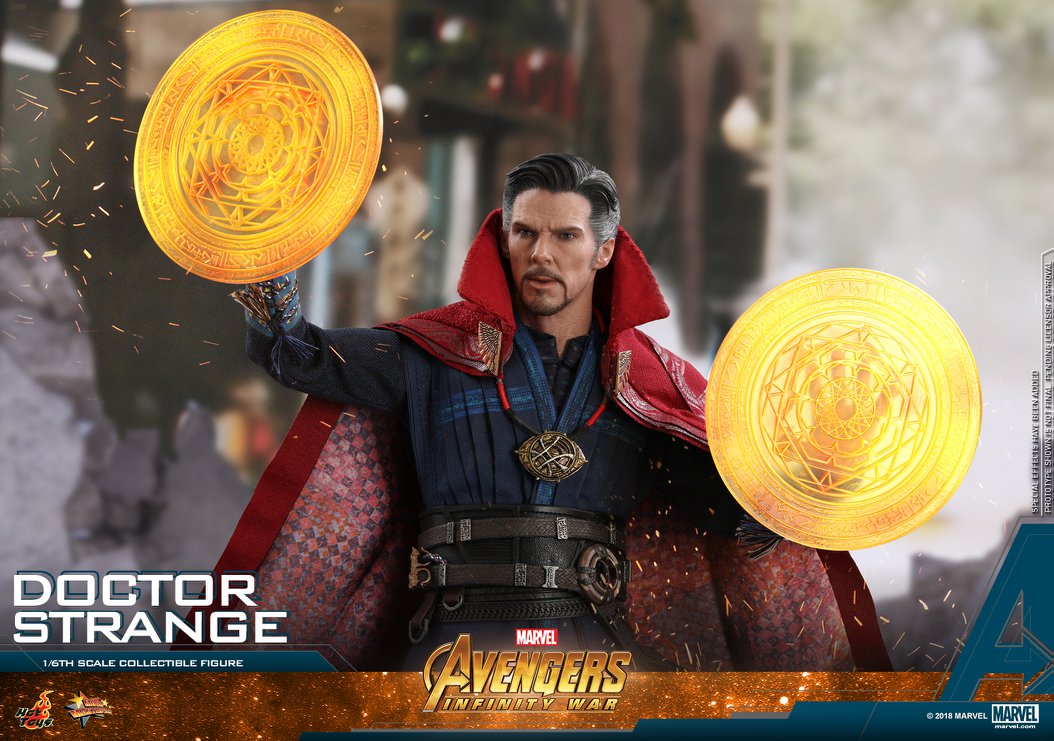 Hot Toys MMS484 AVENGERS INFINITY WAR - DOCTOR STRANGE + DJ-CUSTOM AS001 1/6 THE IMAGES OF IKKON