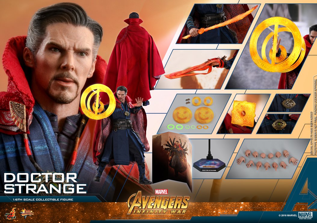 Hot Toys MMS484 AVENGERS INFINITY WAR - DOCTOR STRANGE + DJ-CUSTOM AS001 1/6 THE IMAGES OF IKKON