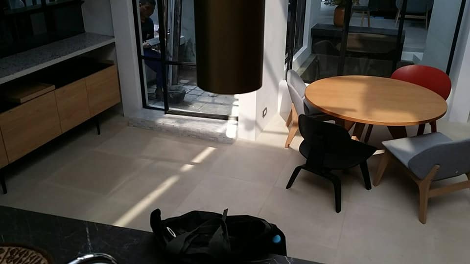 Cream Lime Stone สีครีม ผิวแมท ไม่ลื่น