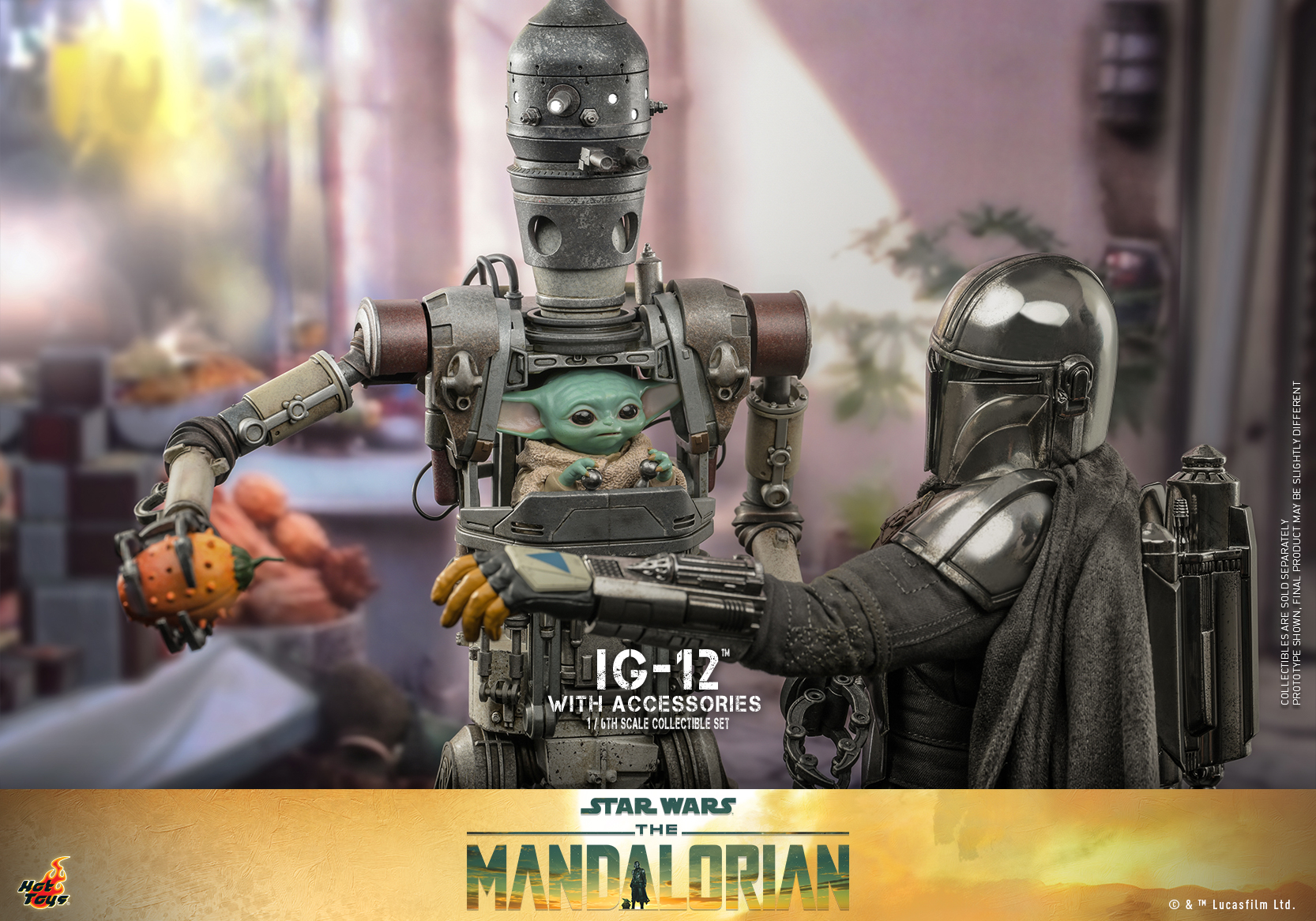 Hot Toys TMS105 1/6 Star Wars: The Mandalorian™ - IG-12™ With Accessories Set