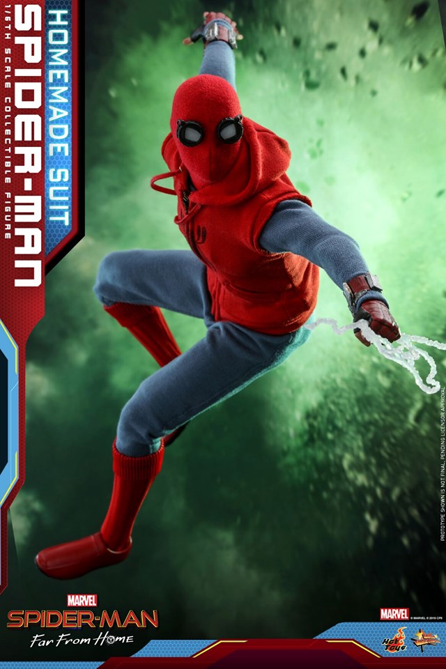 Hot Toys MMS552 SPIDER-MAN: FAR FROM HOME - SPIDER-MAN (HOMEMADE SUIT VERSION)