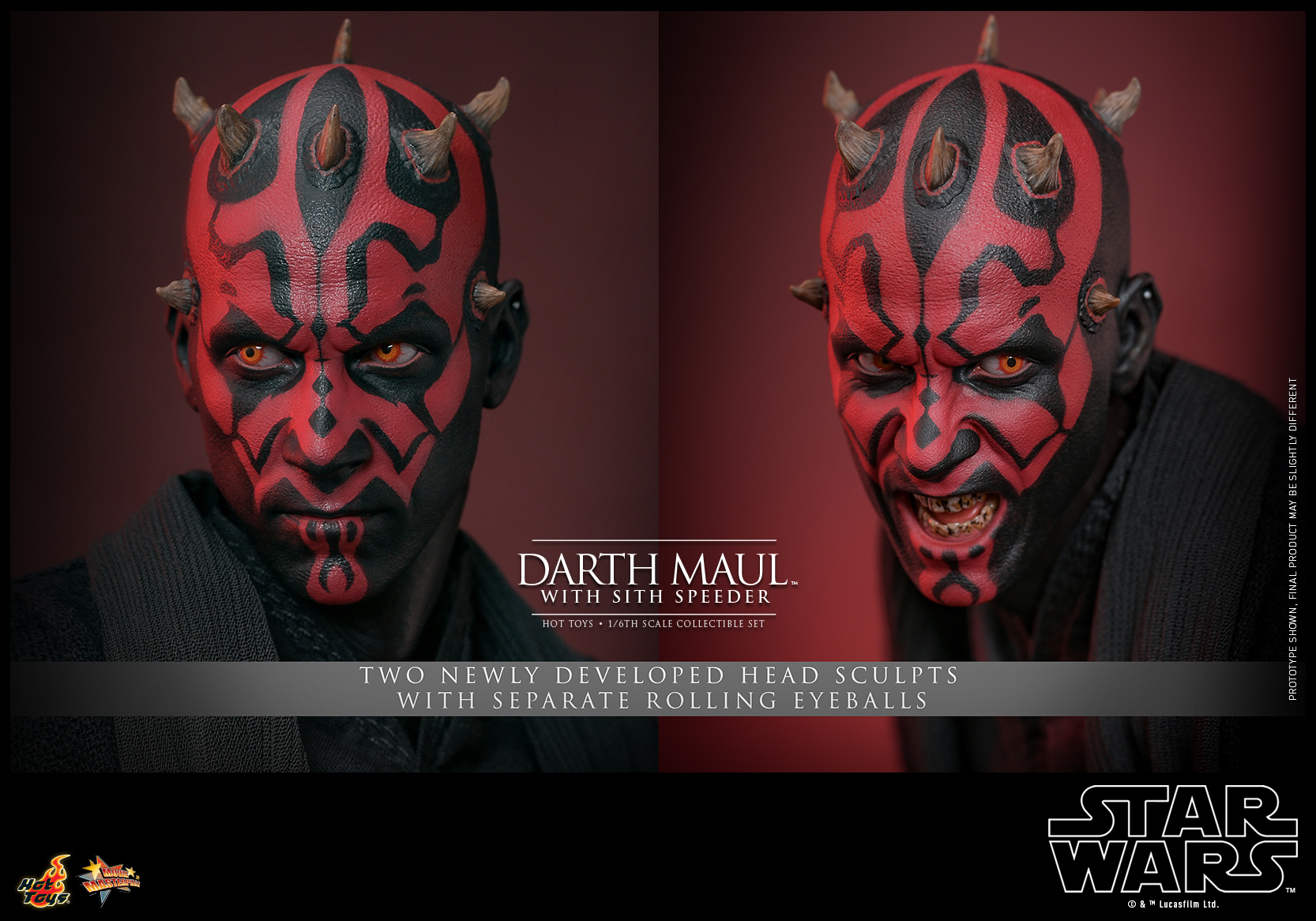 Hot Toys MMS749 Star Wars Episode I: The Phantom Menace™ - Darth Maul™ with Sith Speeder