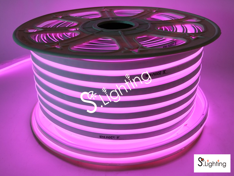 ไฟสายยางเฟล็กซ์ LED 50เมตร แสงชมพู