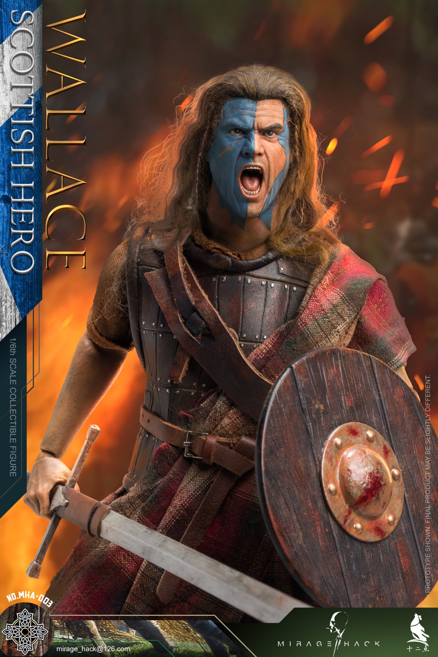 Mirage Hack MHA-003 1/6 Scottish Hero Wallace
