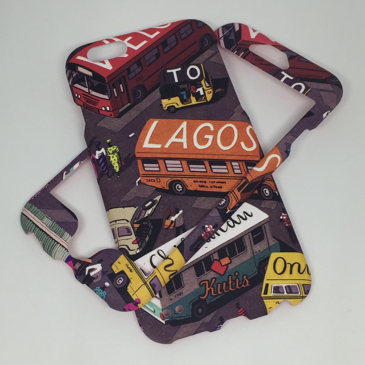 เคสคูทิส(Kutis)ไอโฟน6,6S(ลายรถบัสLagos)มาใหม่