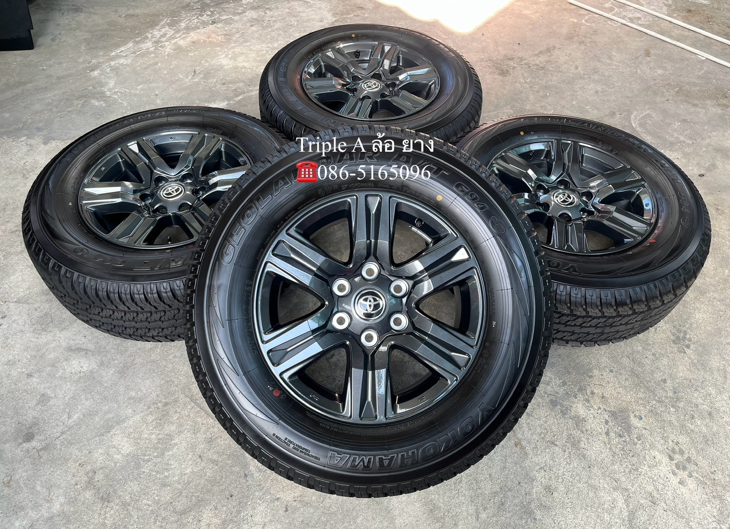 ✨ล้อแม็กป้ายแดง✨Toyota Revo รุ่นใหม่ล่าสุด ขอบ 17 พร้อมยางใหม่💯265-65-17 Yokohama♨ปี24♨